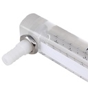 CNBTR Oxygen Air Gas Flowmeter Acrylic (LZQ-4 0.5-5LPM) with Control Valve for Oxygen Adjustable