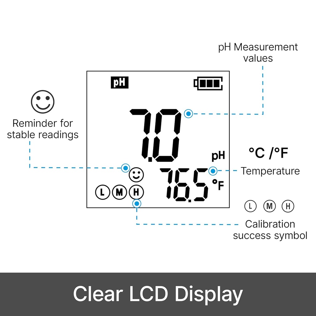 APERA INSTRUMENTS AI209 Value Series PH20 Waterproof pH Tester Kit, ±0.1 pH Accuracy