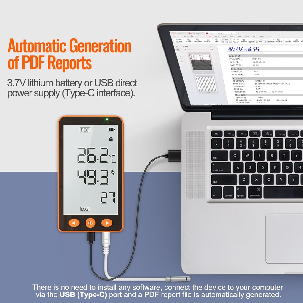 Termohigrómetro Data logger