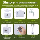 Humidificador ultrasónico con llenado automático de agua