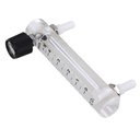 CNBTR Oxygen Air Gas Flowmeter Acrylic (LZQ-4 0.5-5LPM) with Control Valve for Oxygen Adjustable