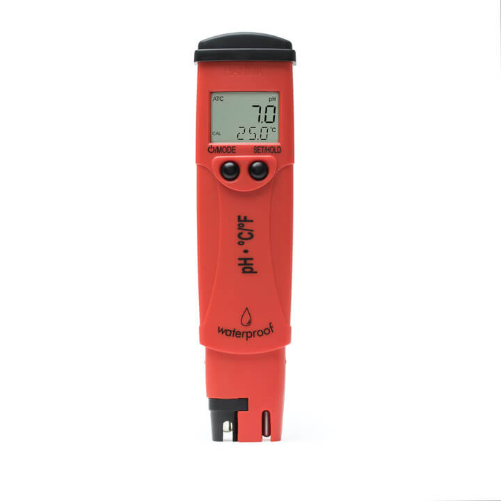 Medidor de bolsillo de pH/temperatura con resolución de 0.1 HI98127